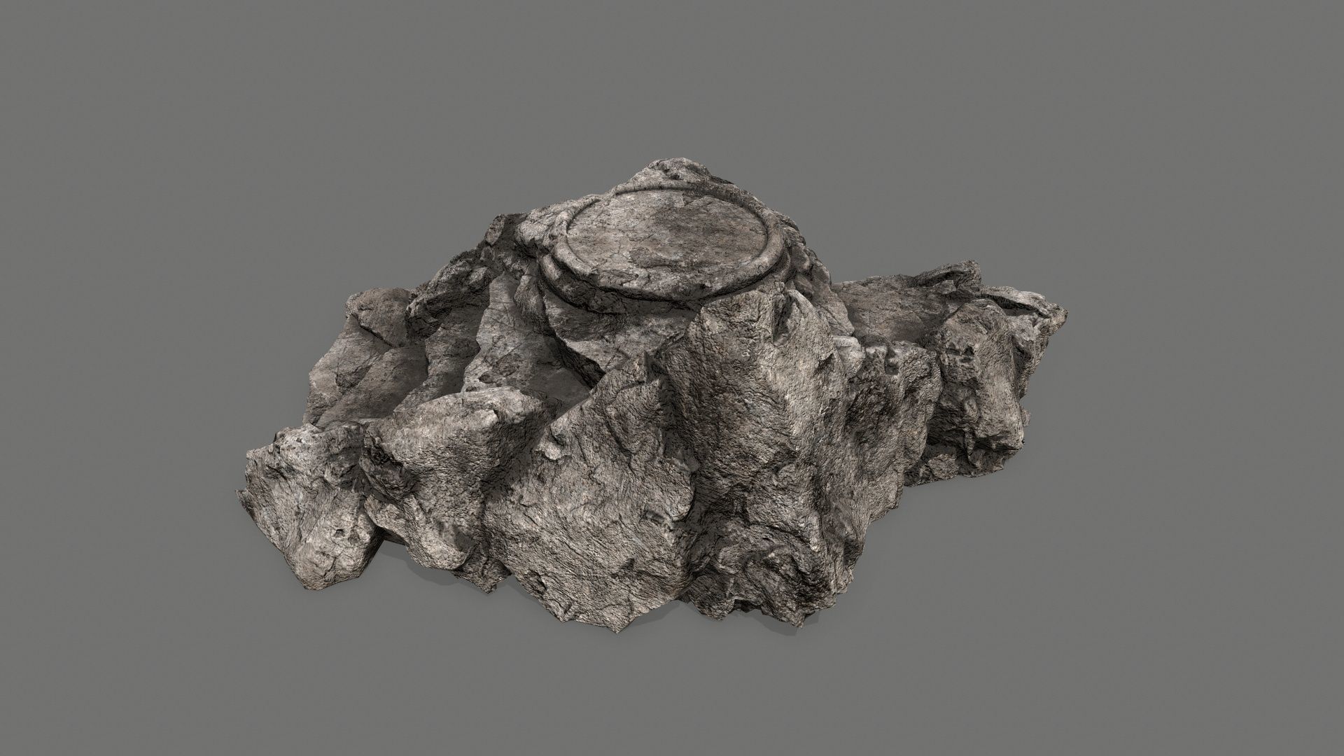 Ladder Ruin Low-poly 3D model_5