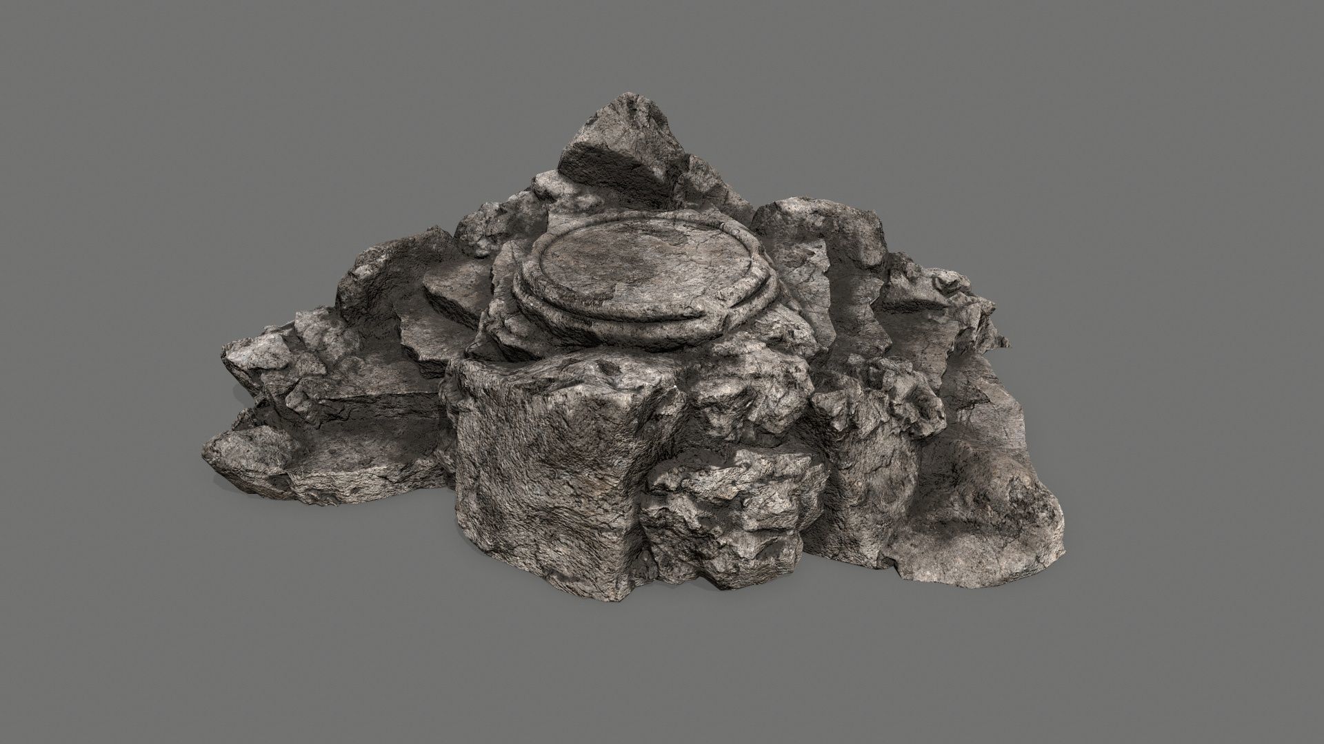 Ladder Ruin Low-poly 3D model_1