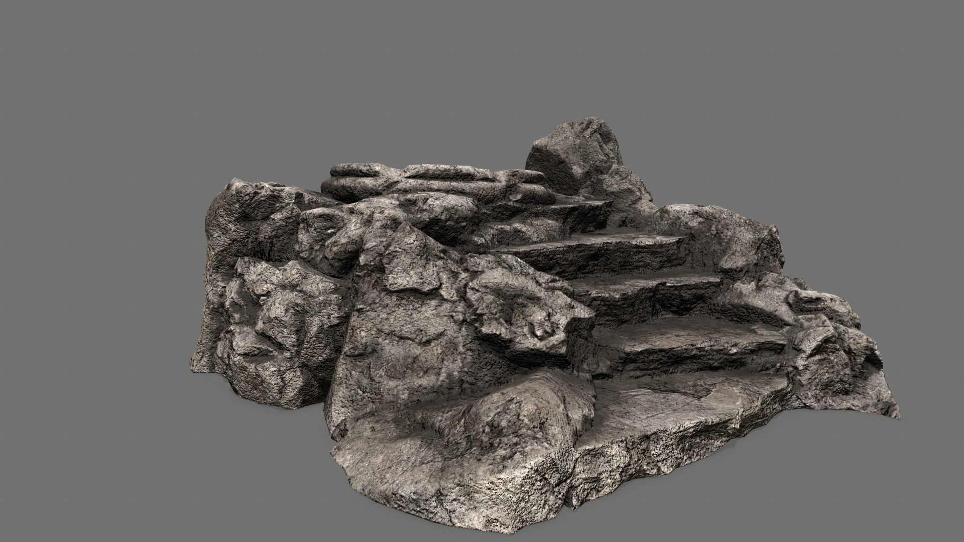 Ladder Ruin Low-poly 3D model_10