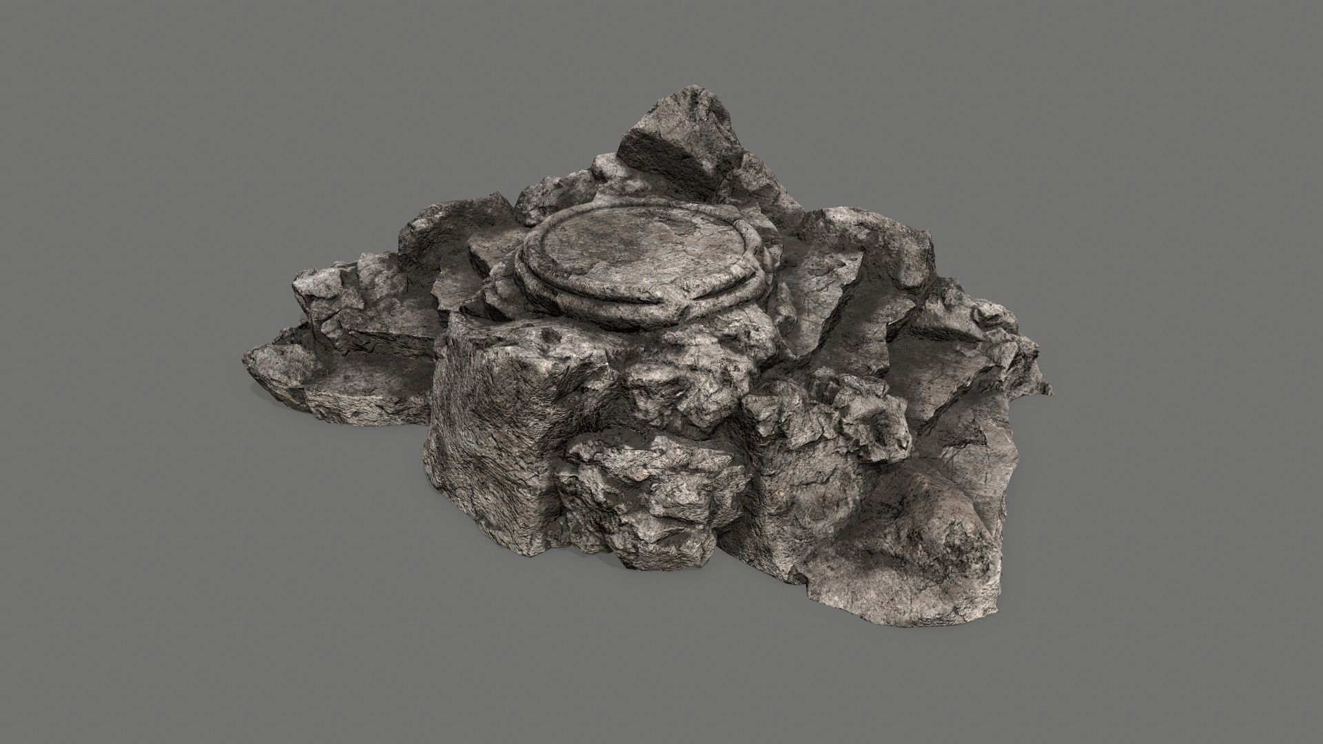 Ladder Ruin Low-poly 3D model_8