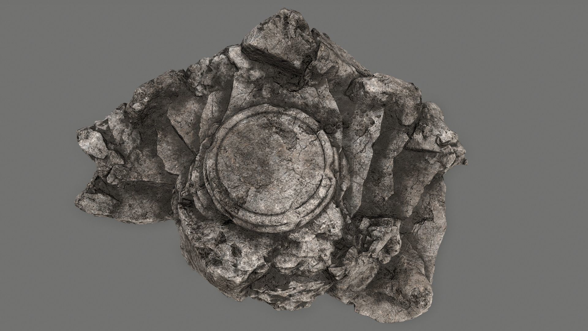 Ladder Ruin Low-poly 3D model_9