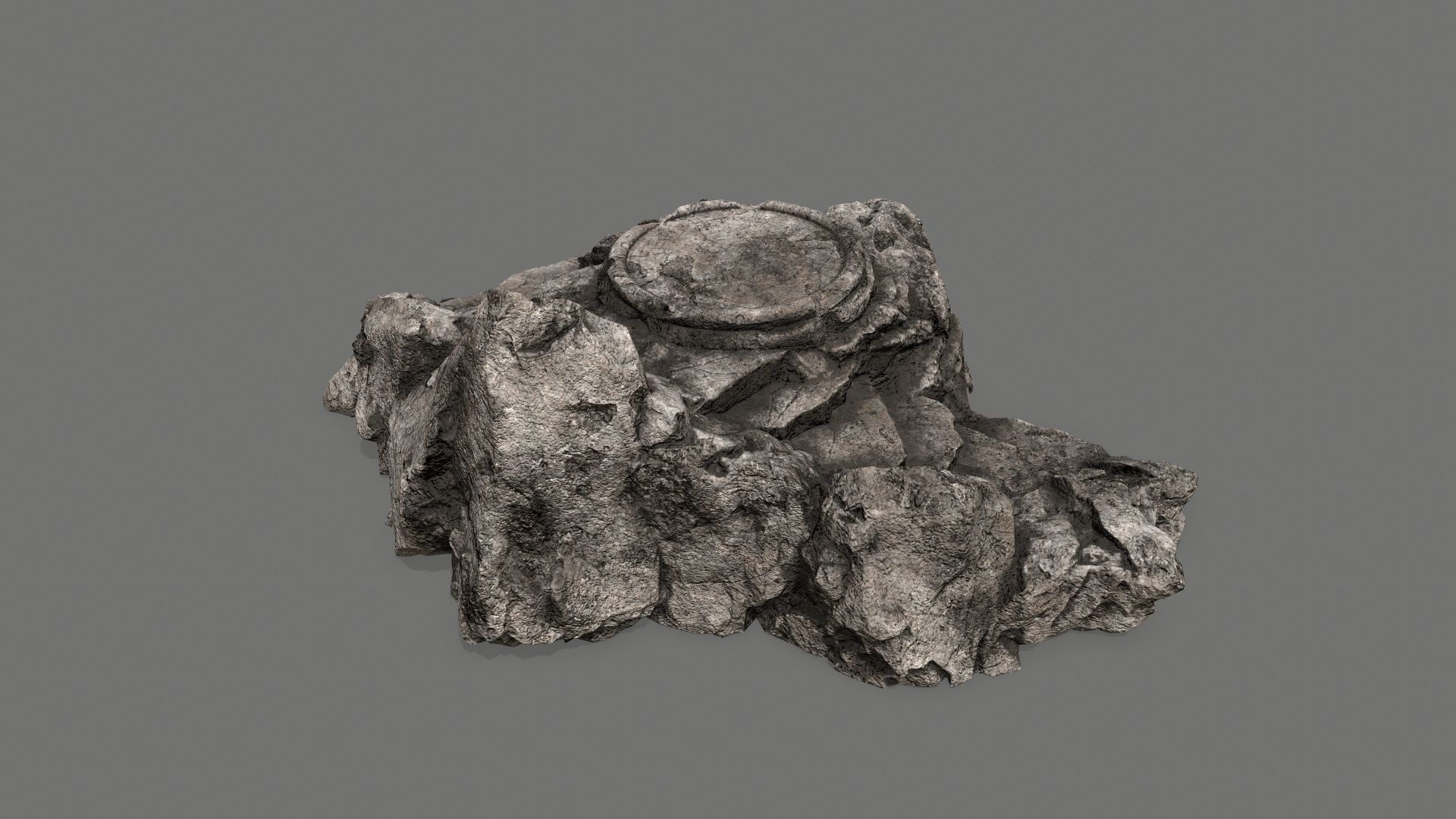 Ladder Ruin Low-poly 3D model_4