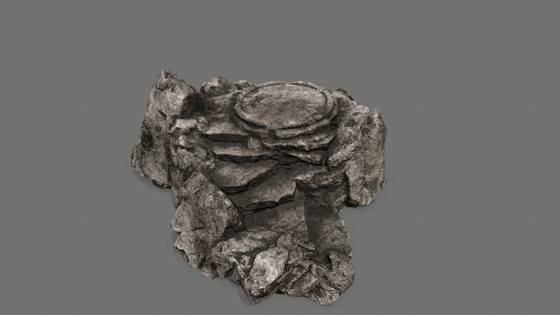 Ladder Ruin Low-poly 3D model_3