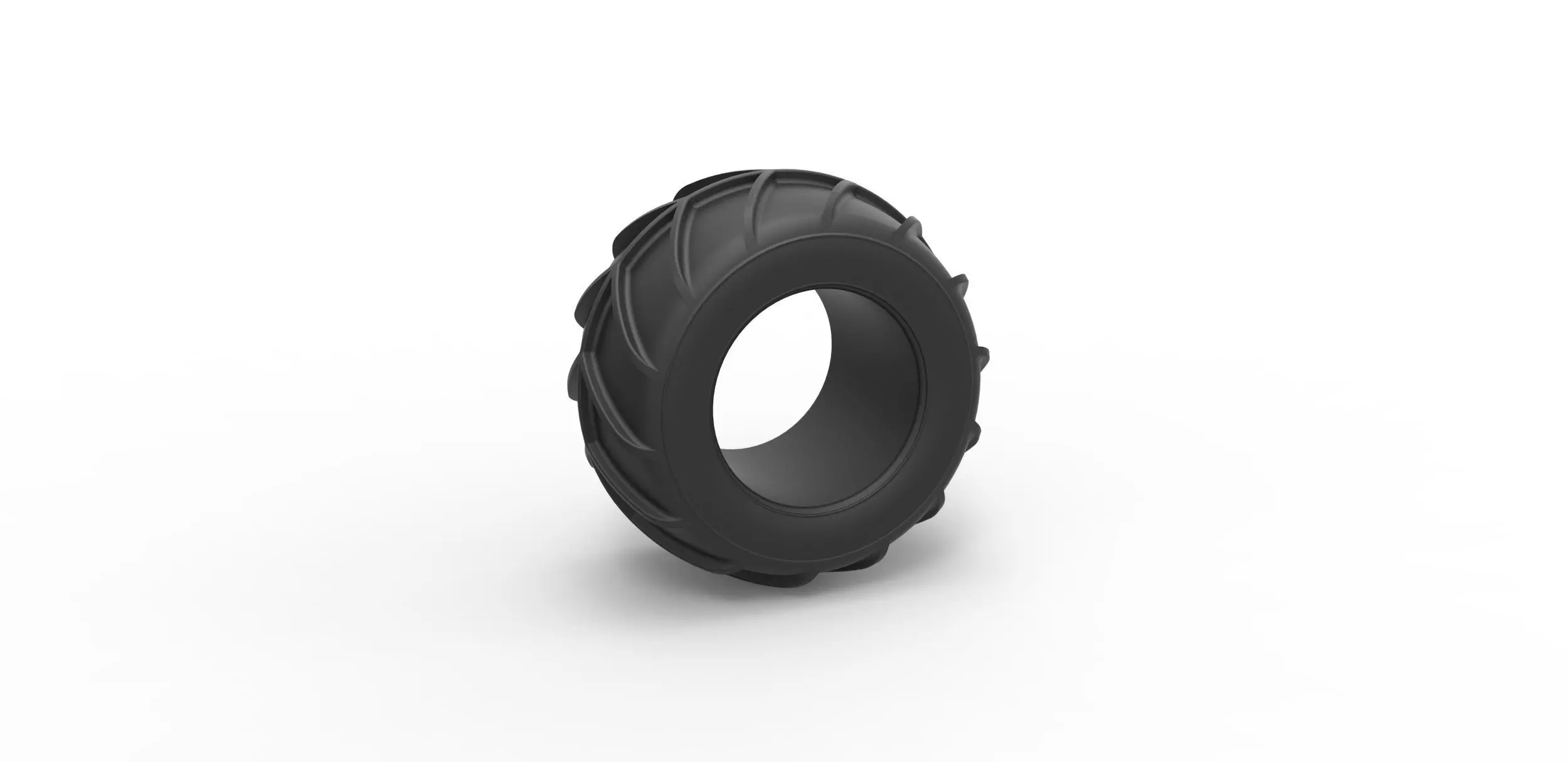 Dune buggy rear tire 25 Scale 1 to 25 3D print model