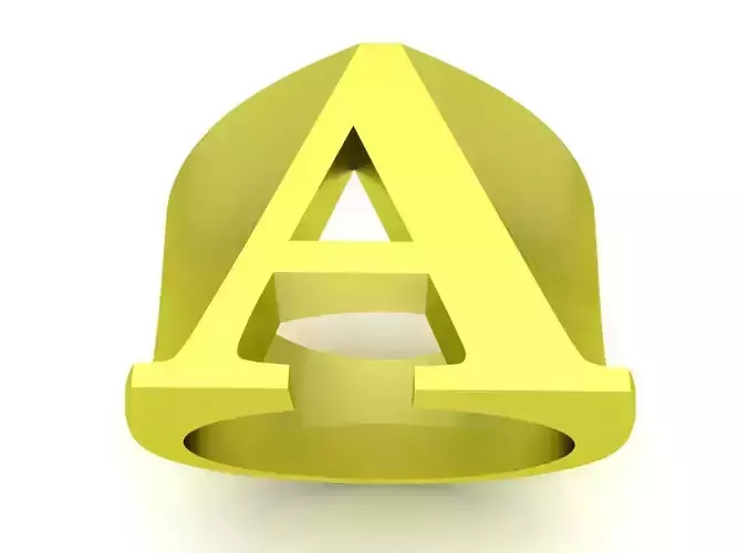 Letter A Ring Alphabe ring 4021