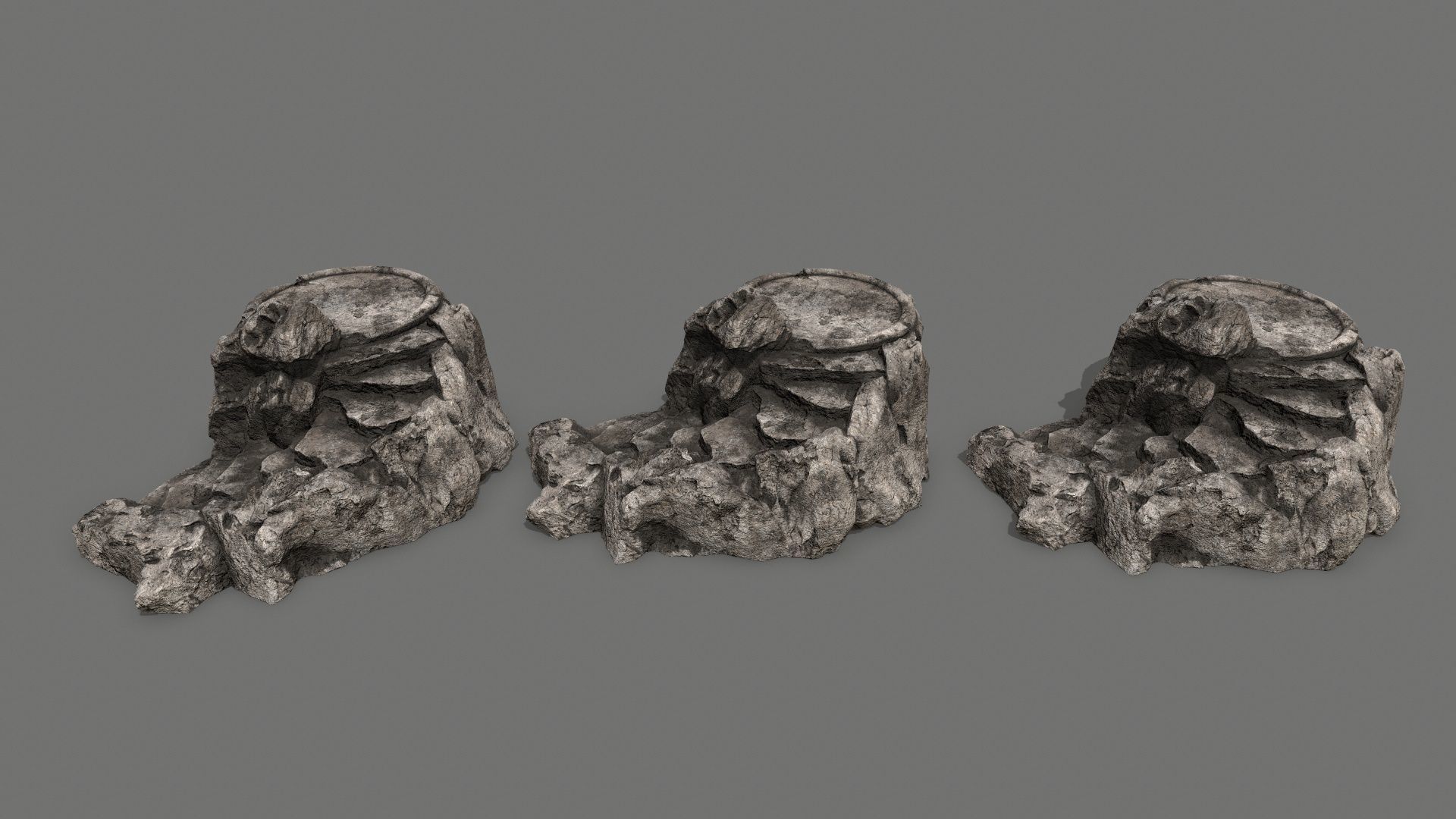 Ladder Ruin Low-poly 3D model_9