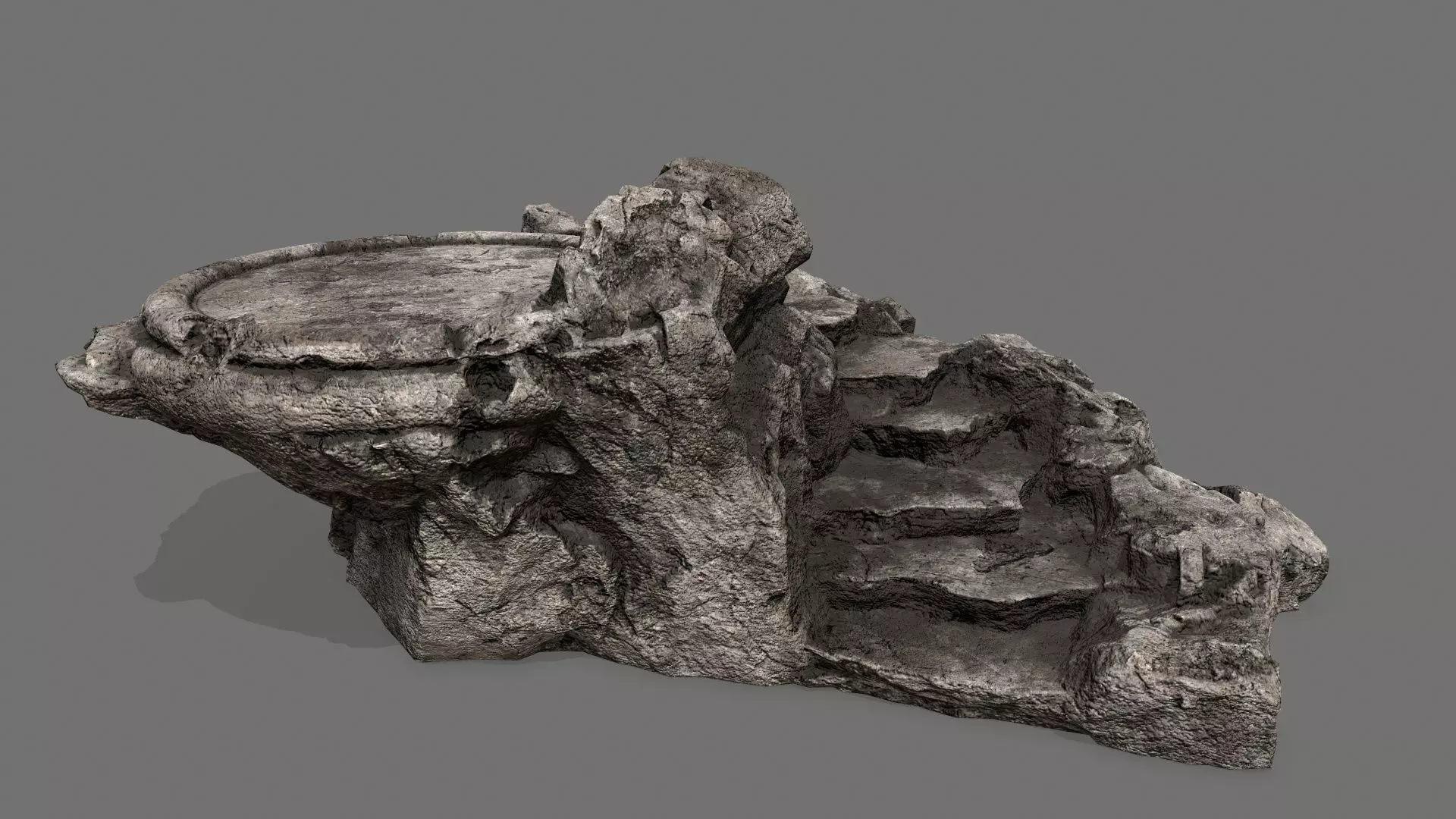 Ladder Ruin Low-poly 3D model_0