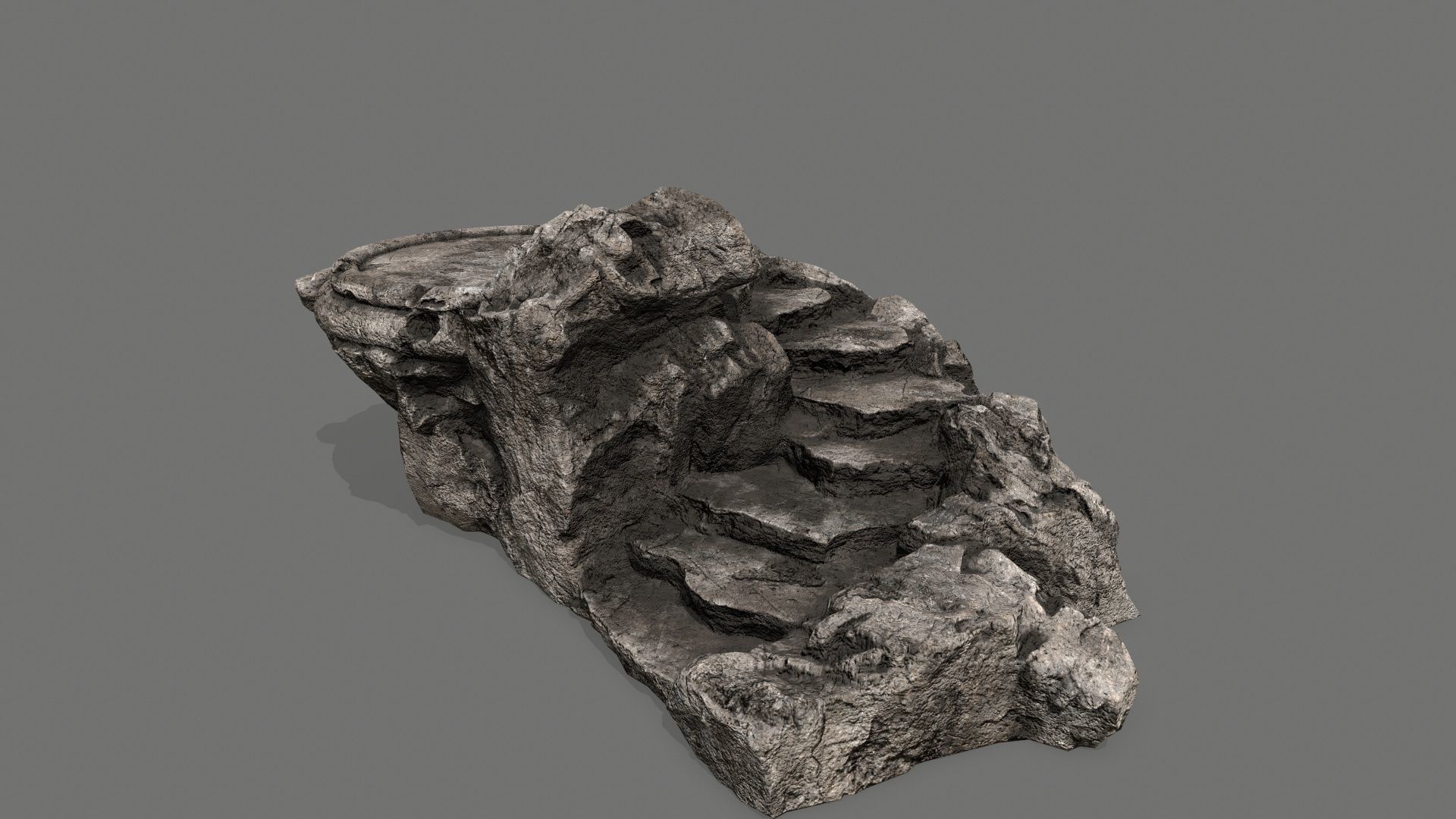 Ladder Ruin Low-poly 3D model_2