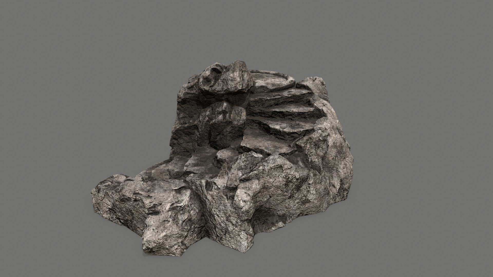 Ladder Ruin Low-poly 3D model_3