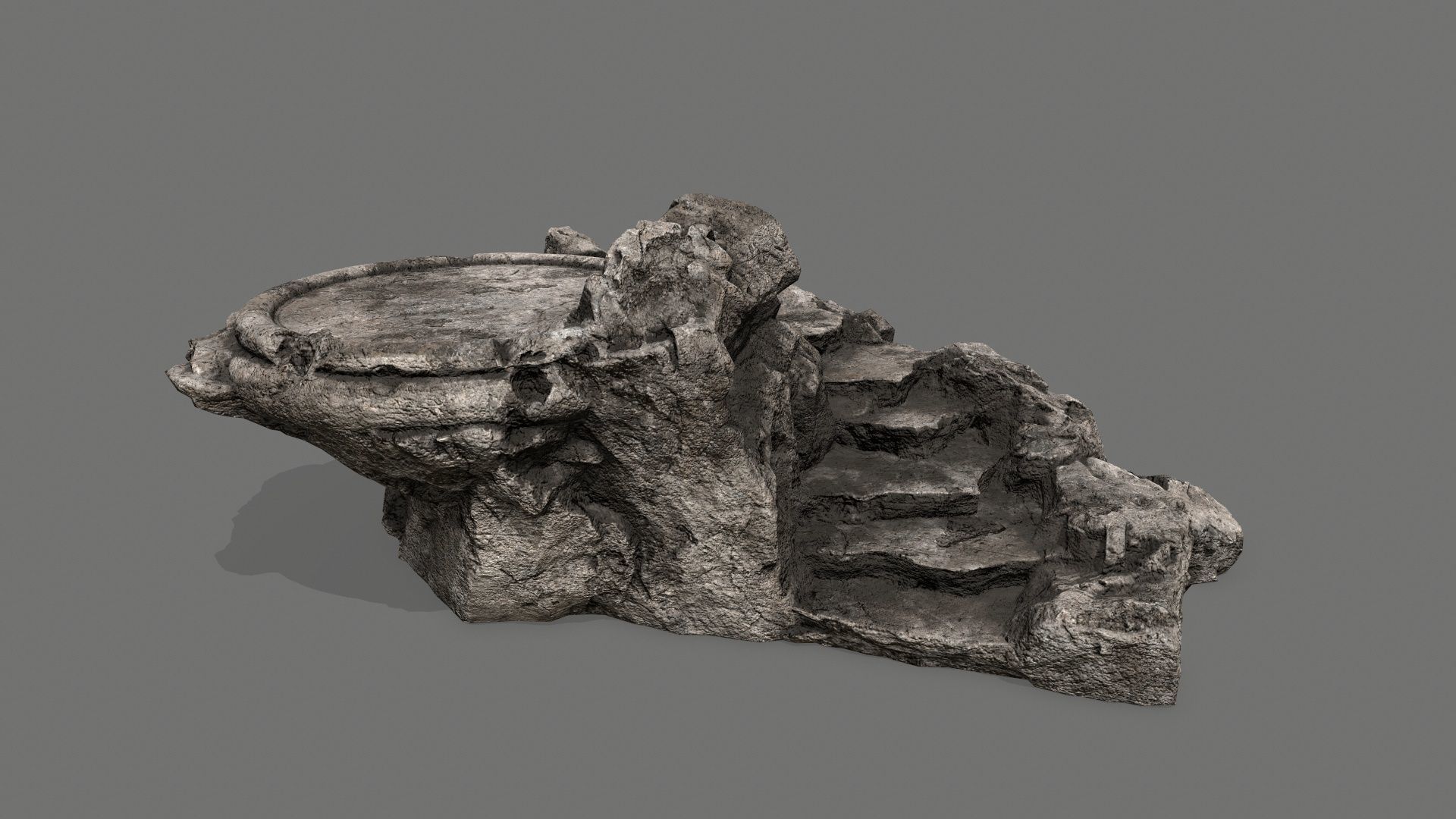 Ladder Ruin Low-poly 3D model_1