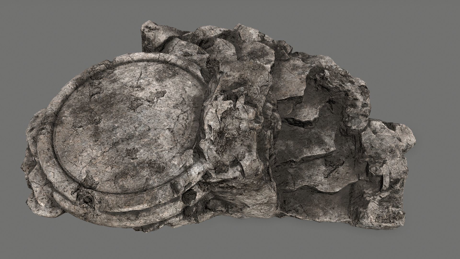 Ladder Ruin Low-poly 3D model_8