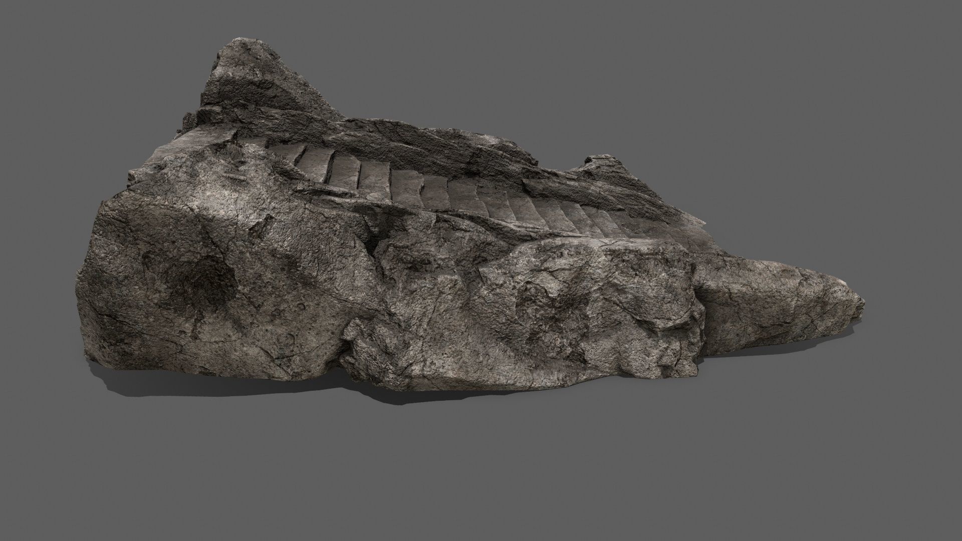 Stairs set of Low-poly 3D model_4