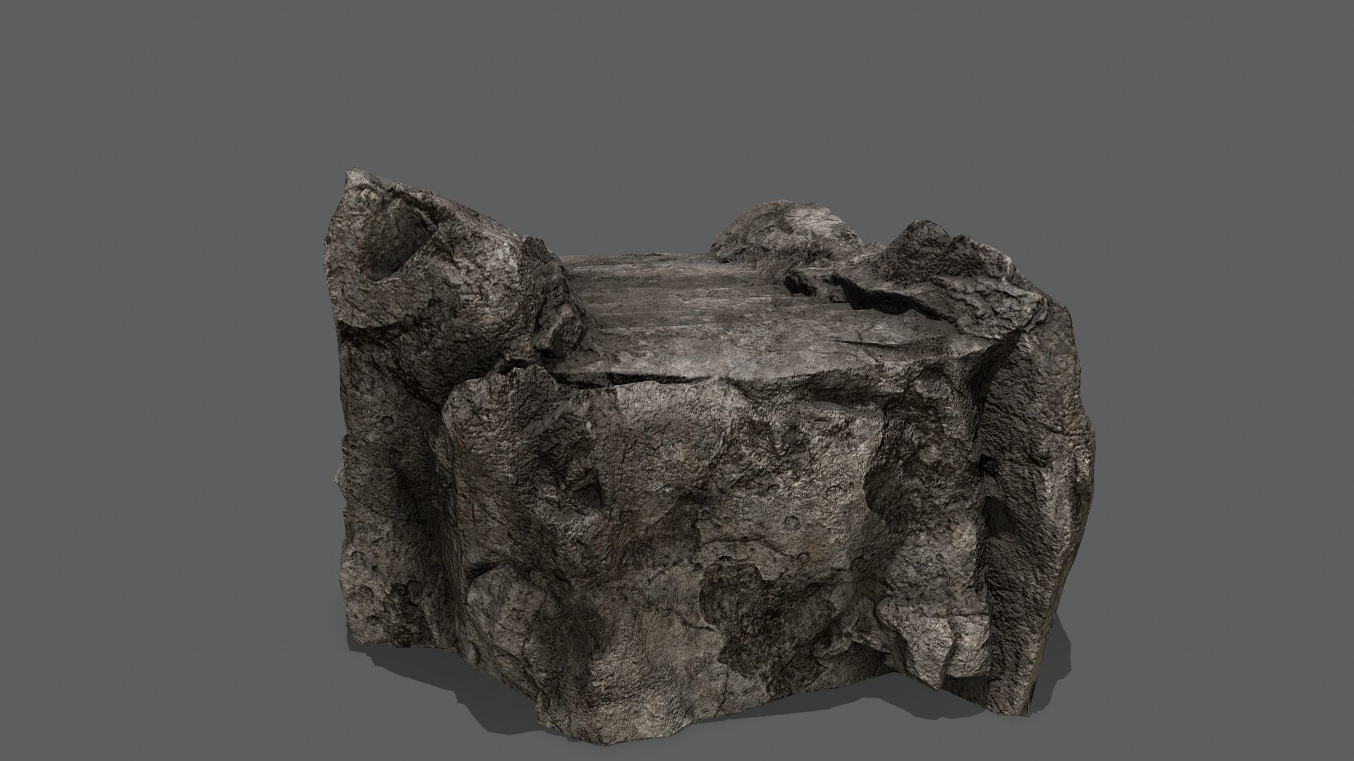 Stairs set of Low-poly 3D model_7