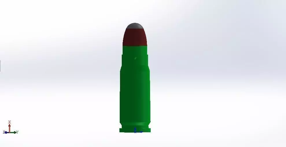 7 62x25 TT cartridge 3D model_0