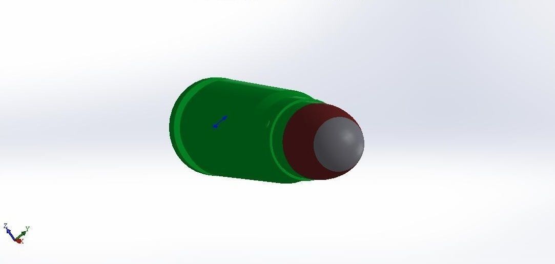 7 62x25 TT cartridge 3D model_1