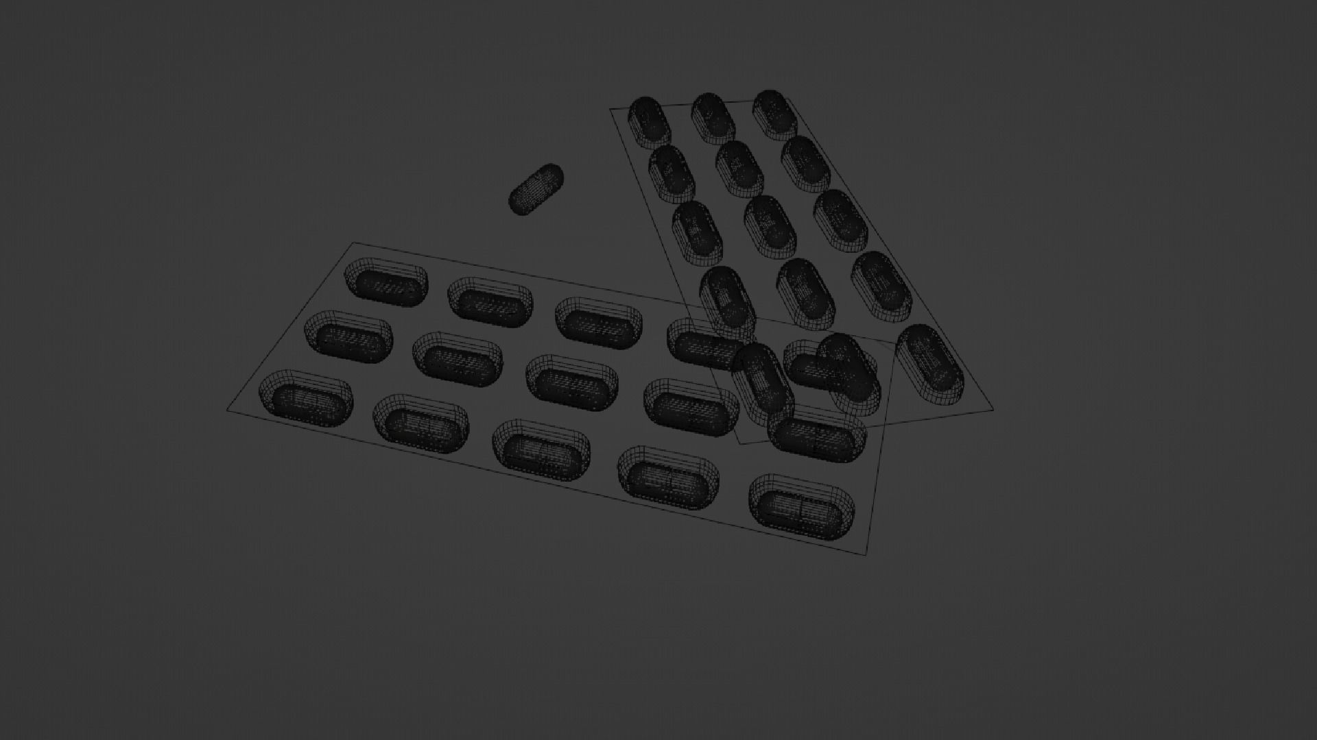 Pills in Blister Pack 3D model_6