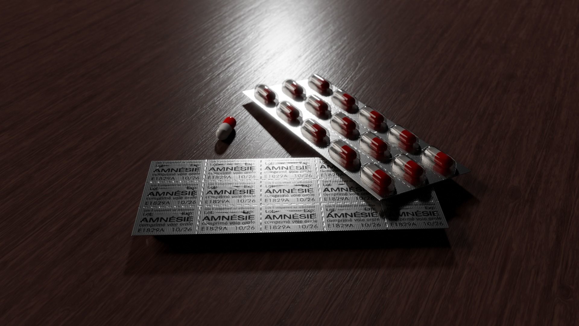 Pills in Blister Pack 3D model_1