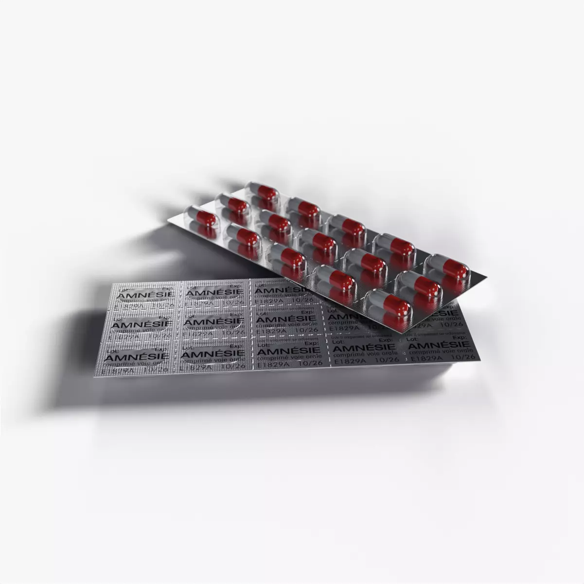 Pills in Blister Pack 3D model_0