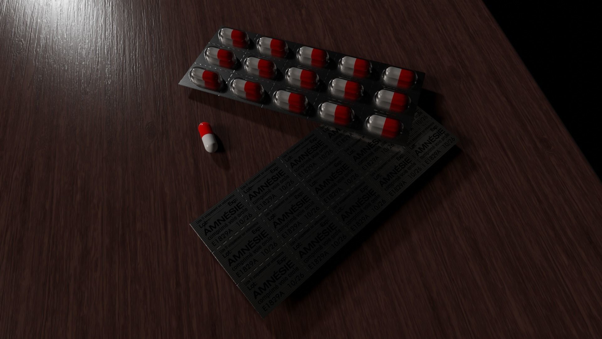 Pills in Blister Pack 3D model_5