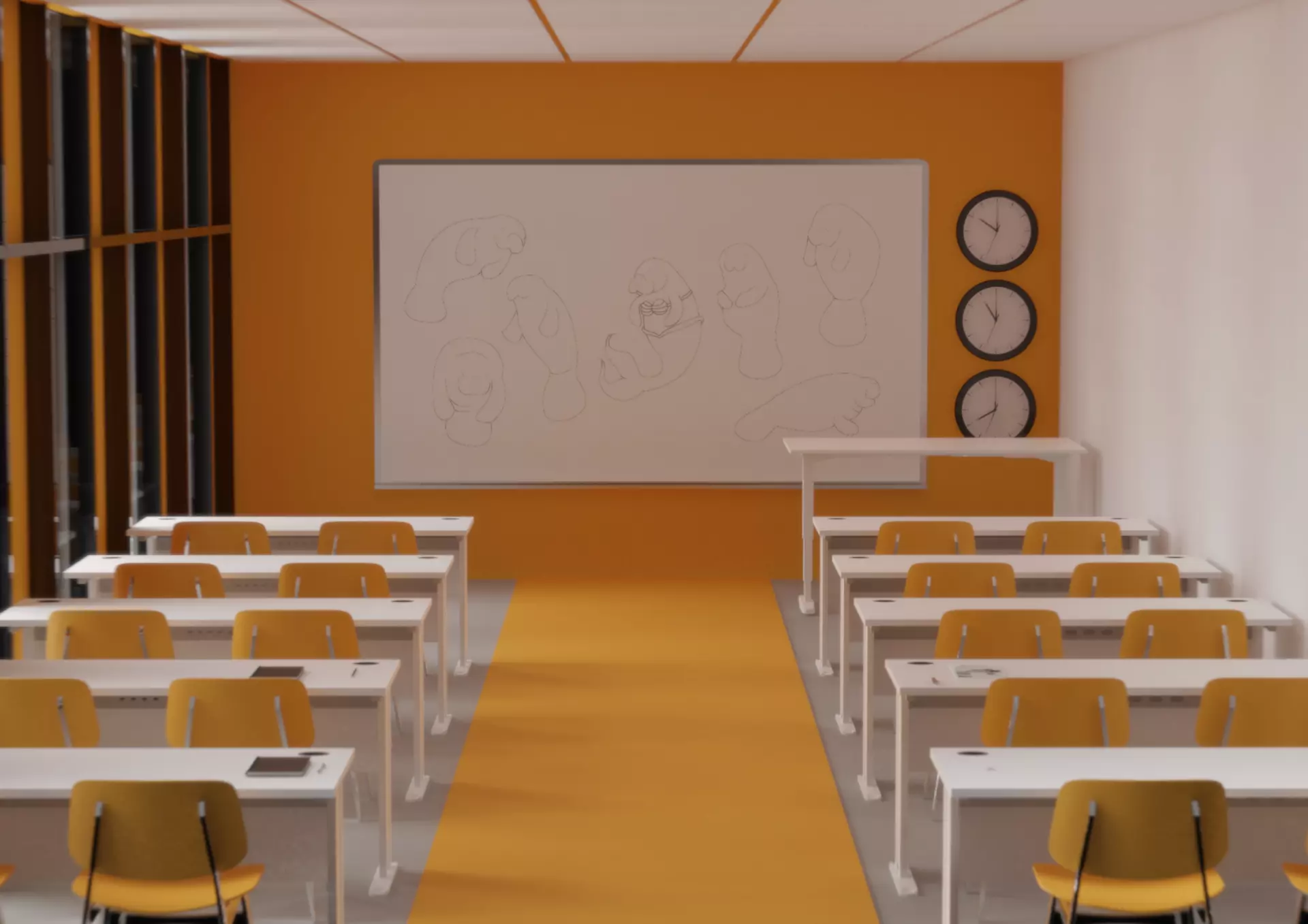 SCHOOL CLASSROOM 3D model_0