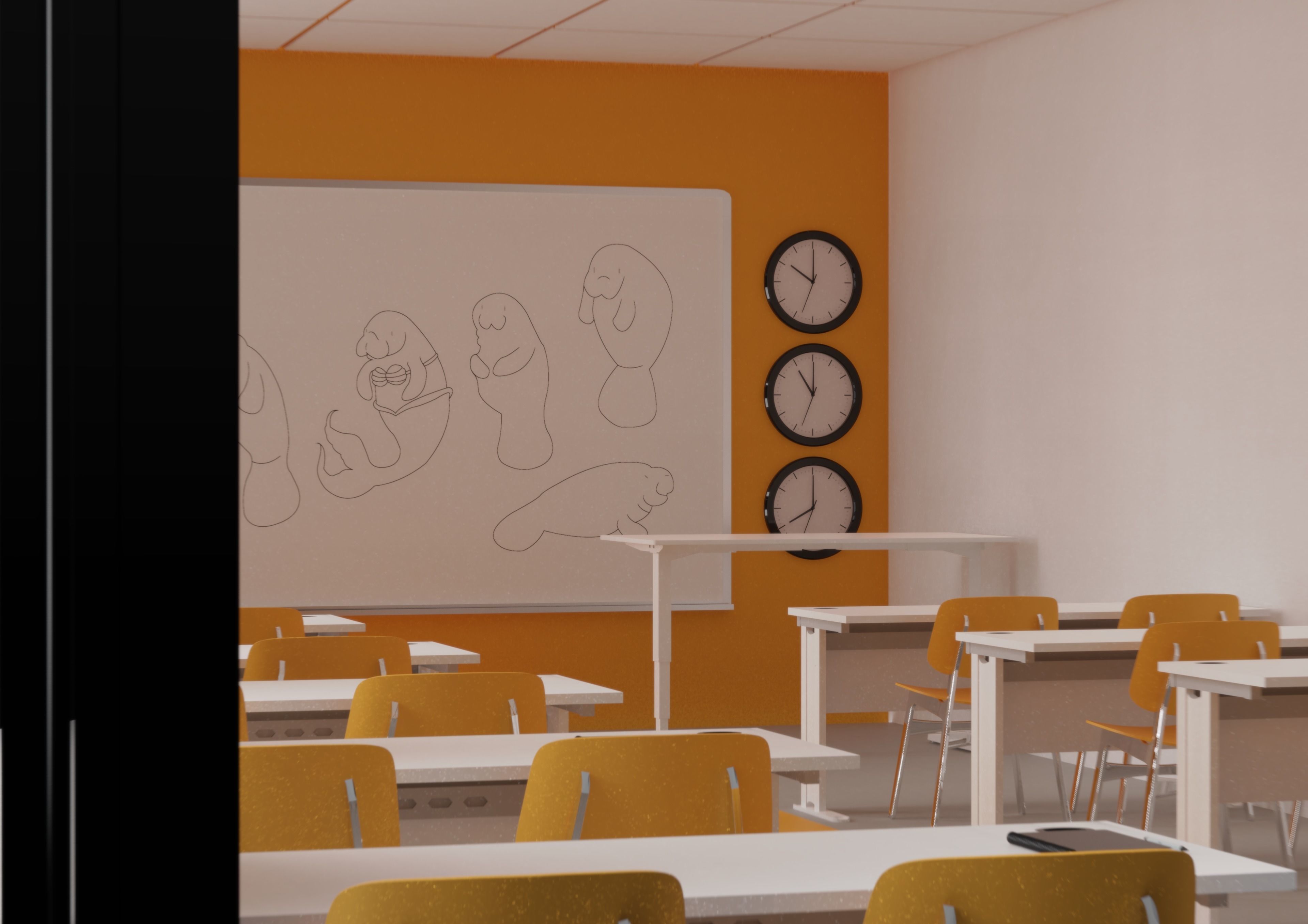 SCHOOL CLASSROOM 3D model_4