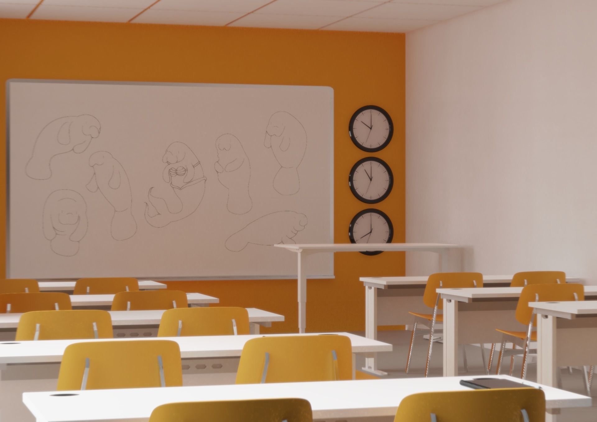 SCHOOL CLASSROOM 3D model_3