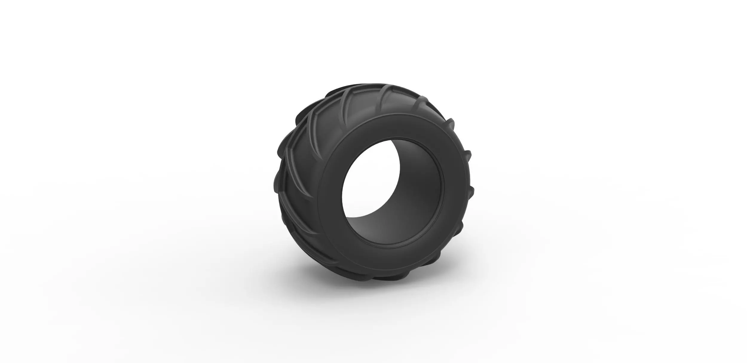 Dune buggy rear tire 26 Scale 1 to 25 3D print model