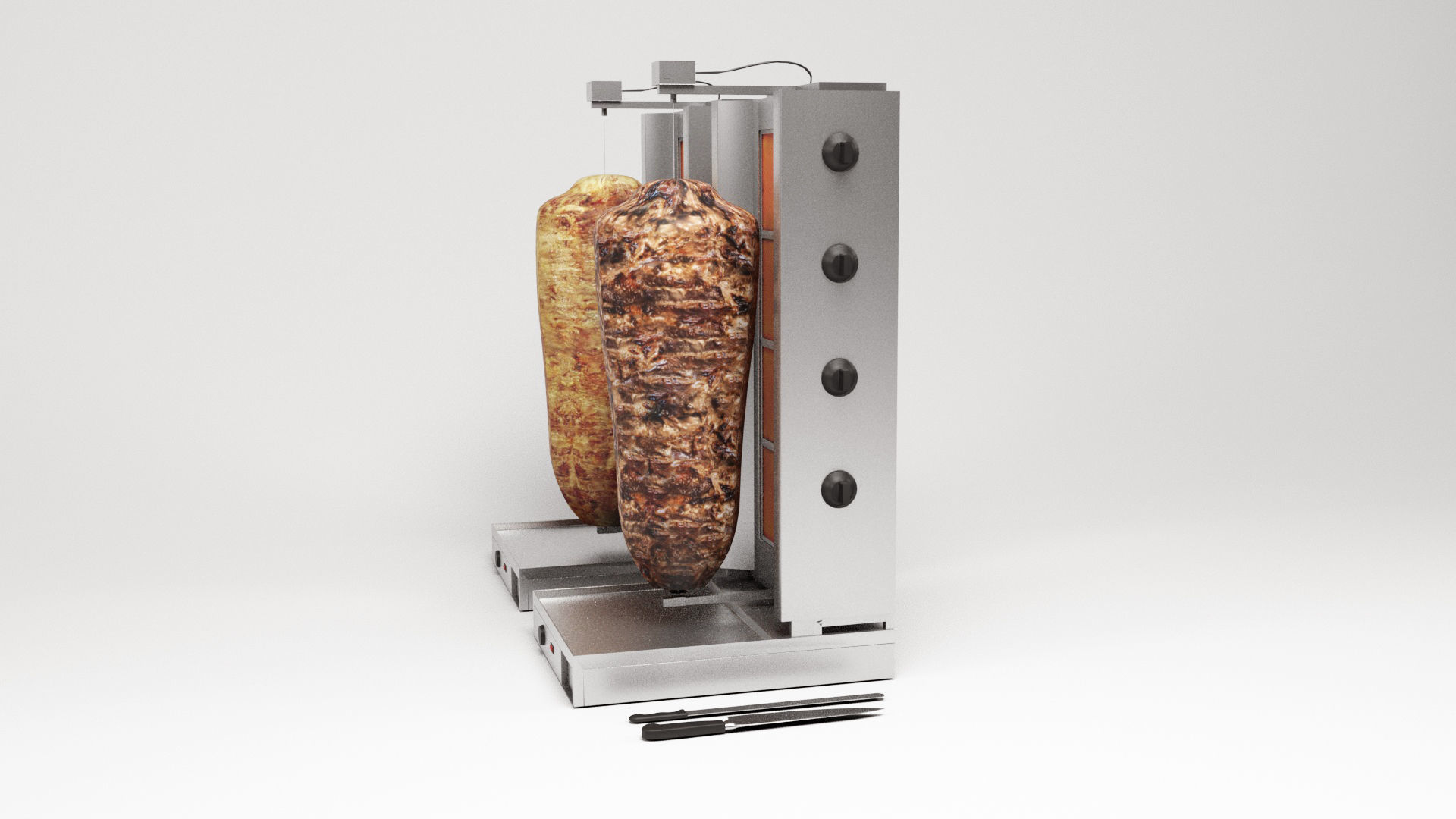 Kebab Props Low-poly 3D model_5