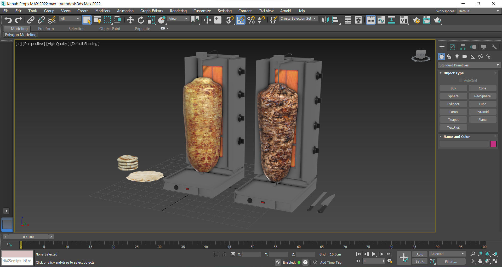 Kebab Props Low-poly 3D model_9