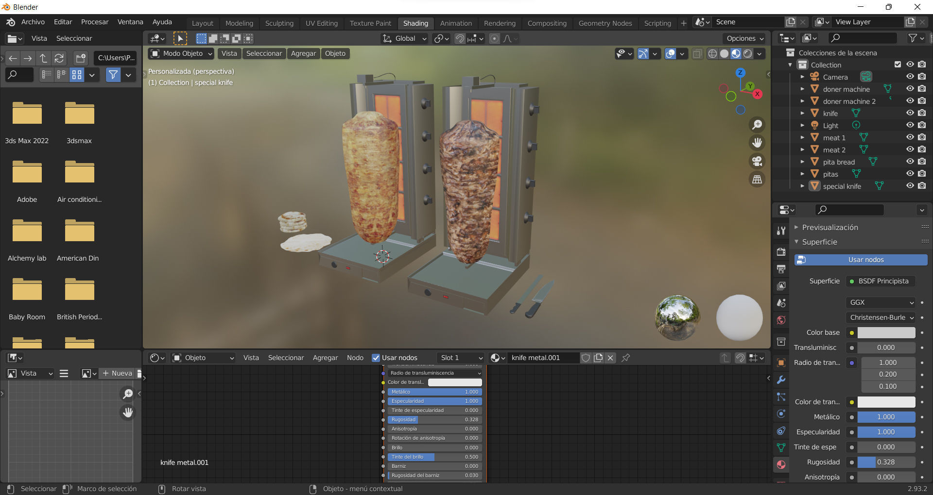 Kebab Props Low-poly 3D model_11