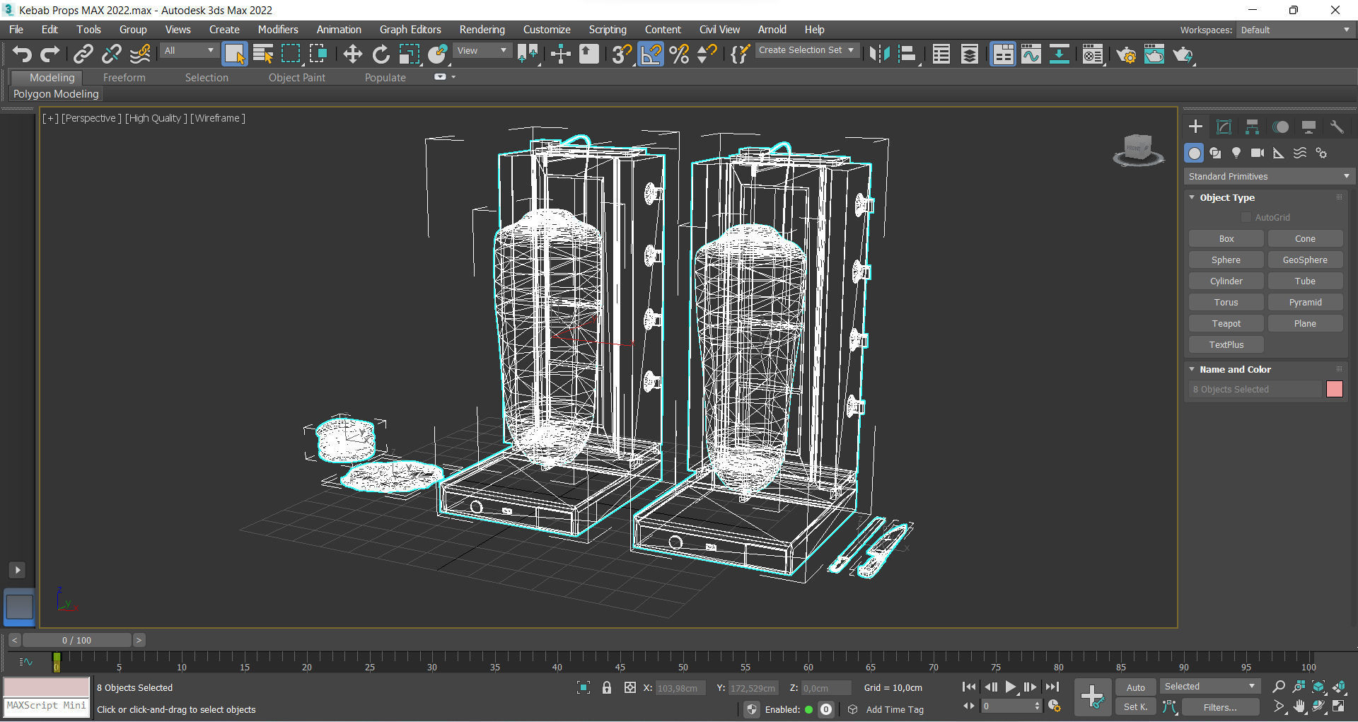 Kebab Props Low-poly 3D model_10
