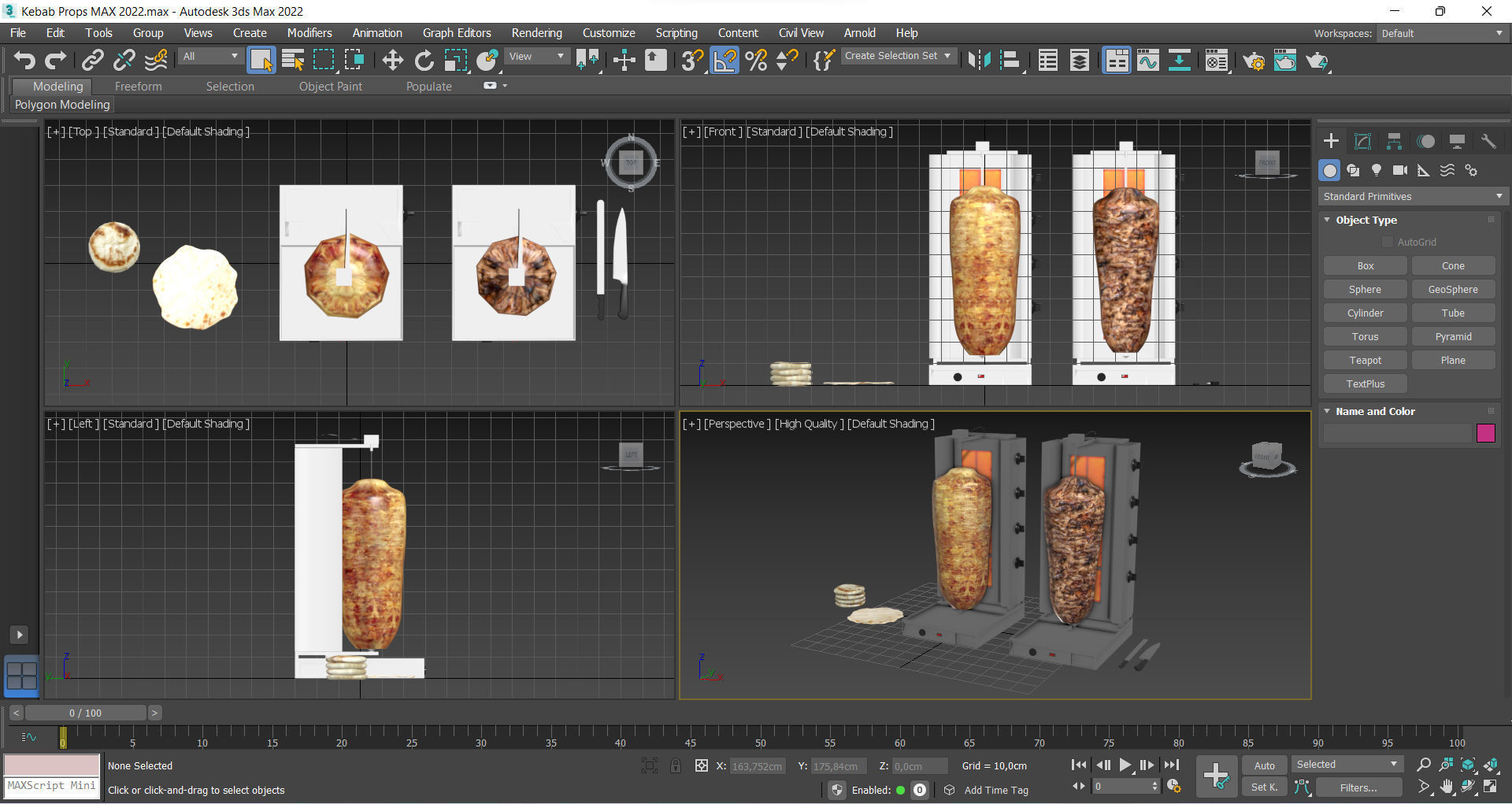 Kebab Props Low-poly 3D model_8