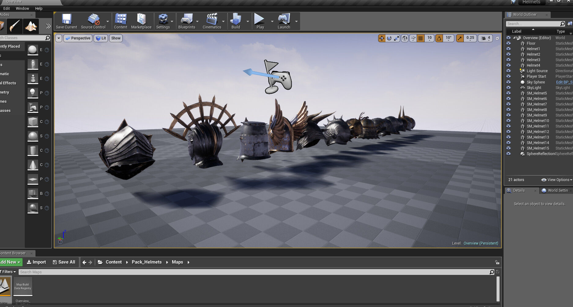 15 Helmets Game Ready Low-poly 3D model_3