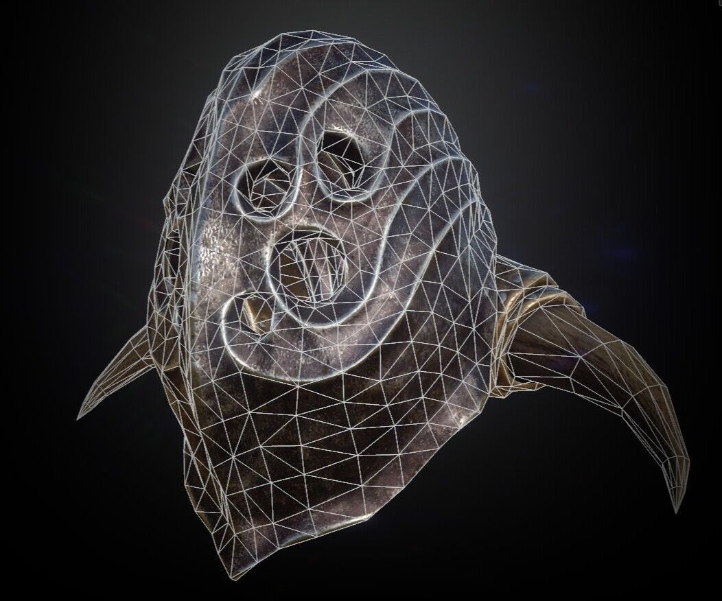 15 Helmets Game Ready Low-poly 3D model_69