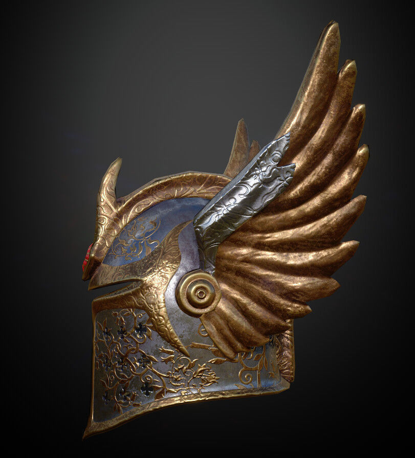 15 Helmets Game Ready Low-poly 3D model_37