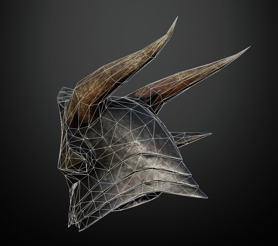 15 Helmets Game Ready Low-poly 3D model_35