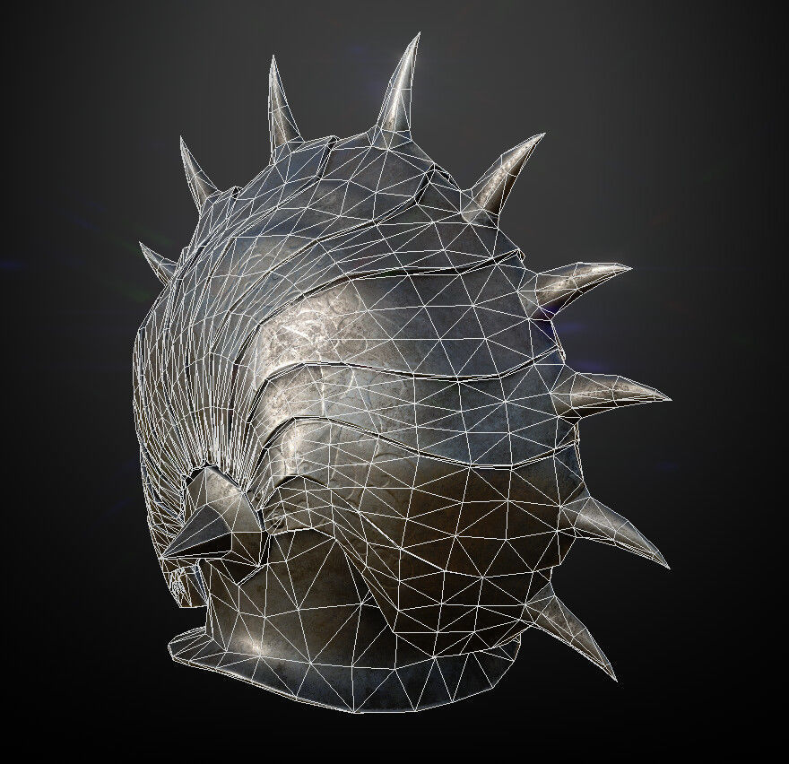 15 Helmets Game Ready Low-poly 3D model_31