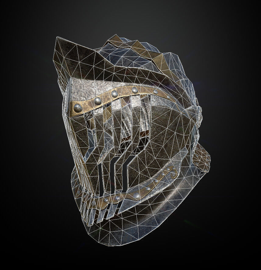 15 Helmets Game Ready Low-poly 3D model_18