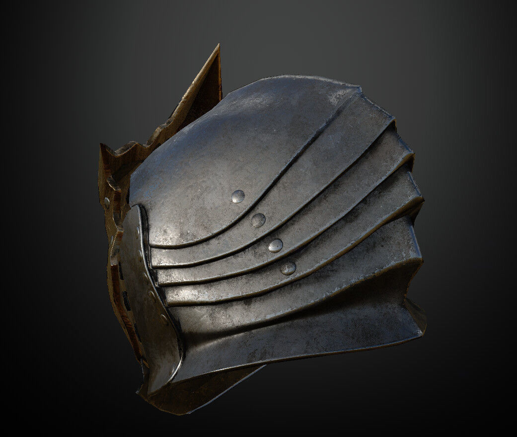 15 Helmets Game Ready Low-poly 3D model_51