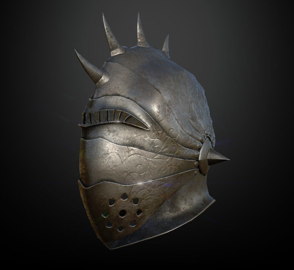 15 Helmets Game Ready Low-poly 3D model_28