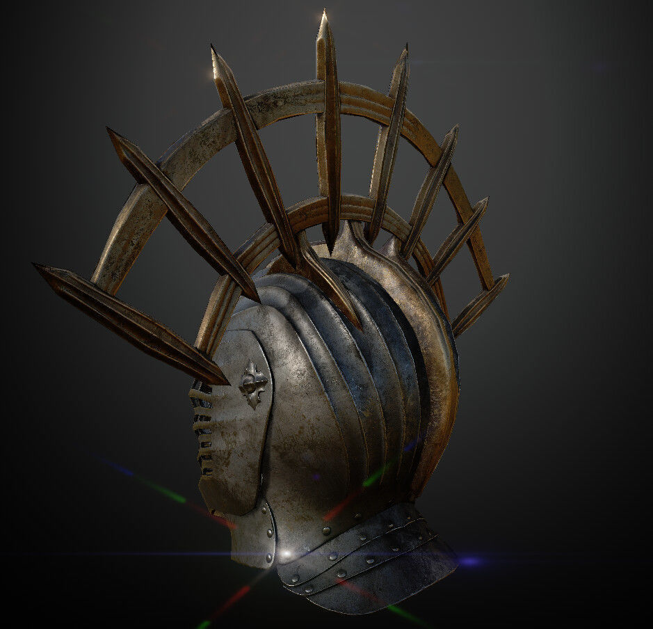 15 Helmets Game Ready Low-poly 3D model_47