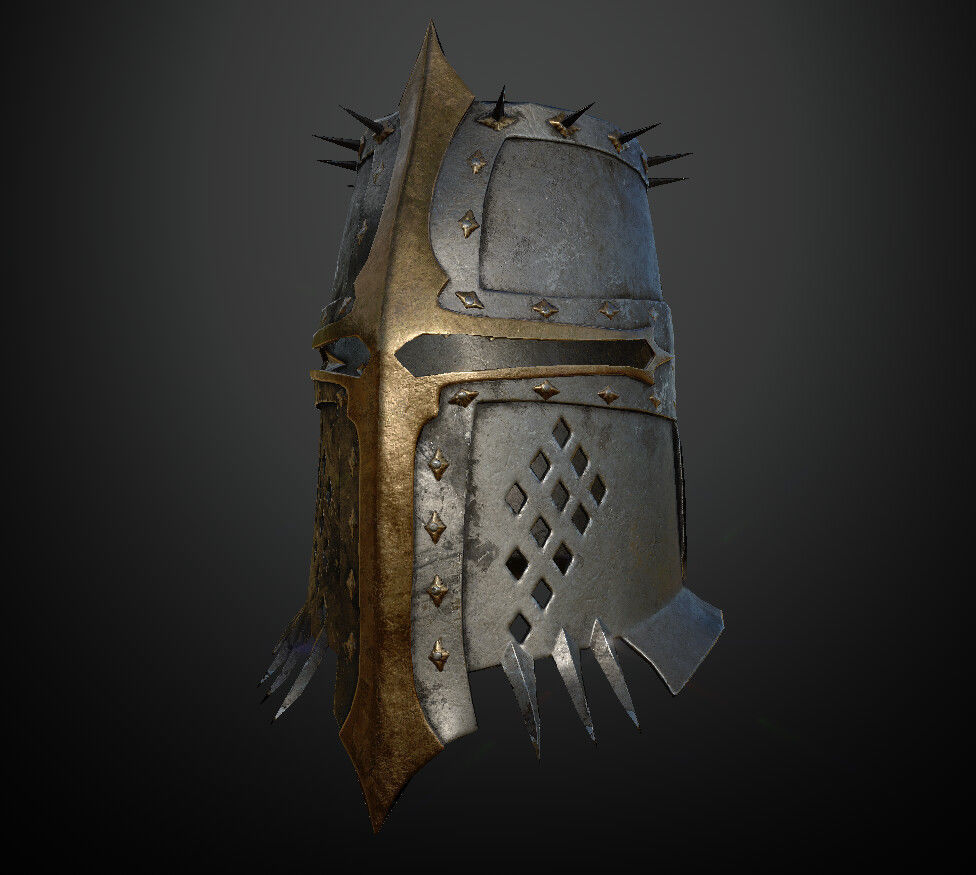 15 Helmets Game Ready Low-poly 3D model_41