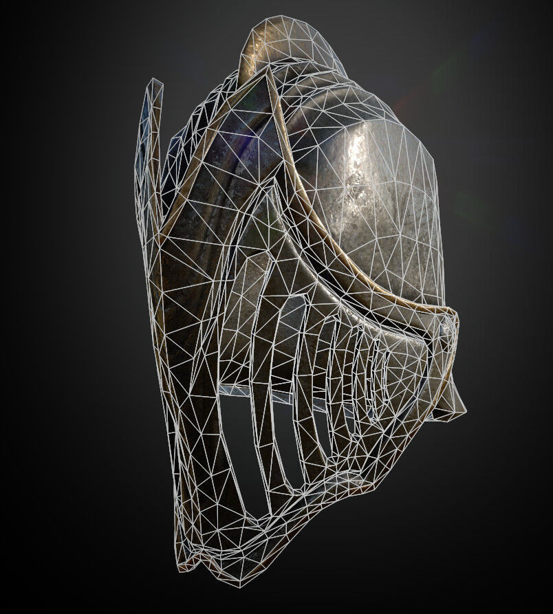 15 Helmets Game Ready Low-poly 3D model_66