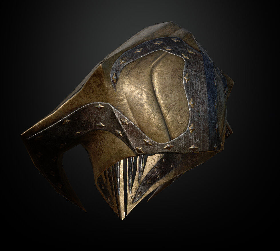 15 Helmets Game Ready Low-poly 3D model_25