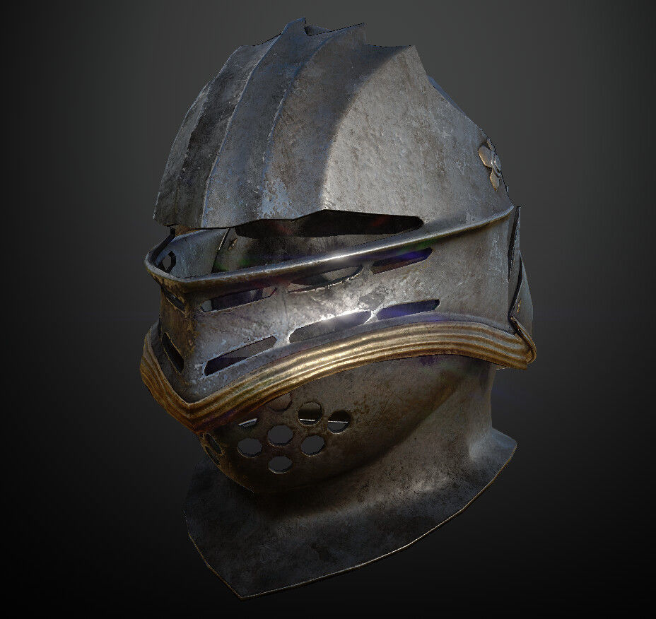 15 Helmets Game Ready Low-poly 3D model_55