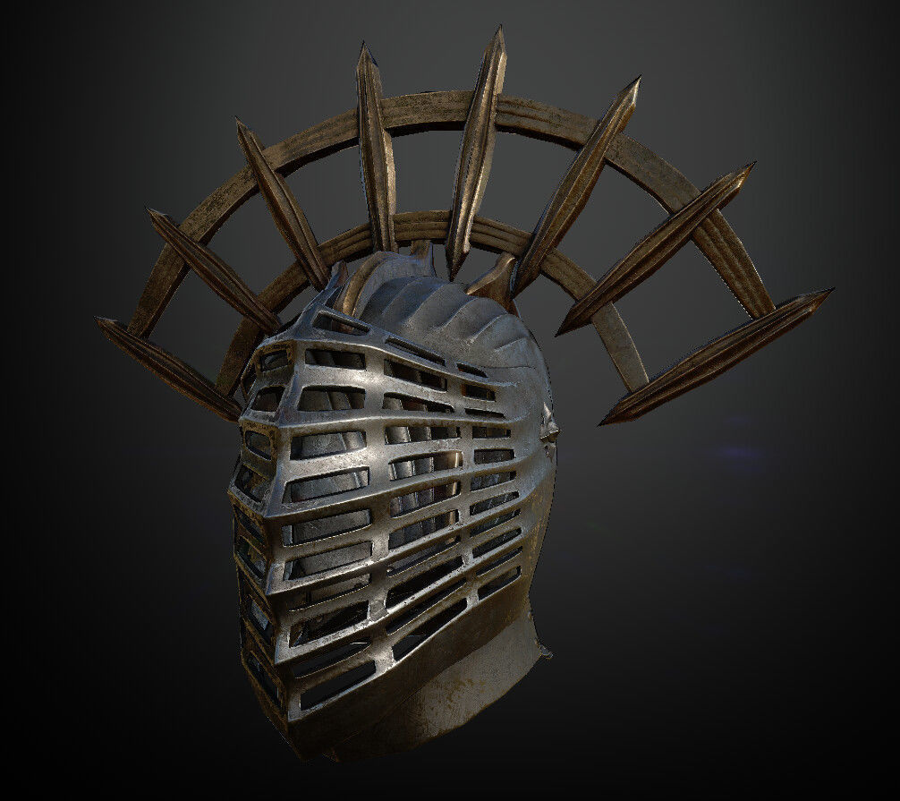15 Helmets Game Ready Low-poly 3D model_45
