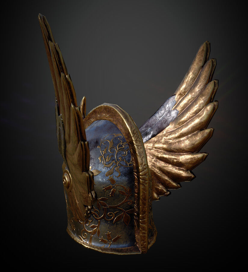 15 Helmets Game Ready Low-poly 3D model_38