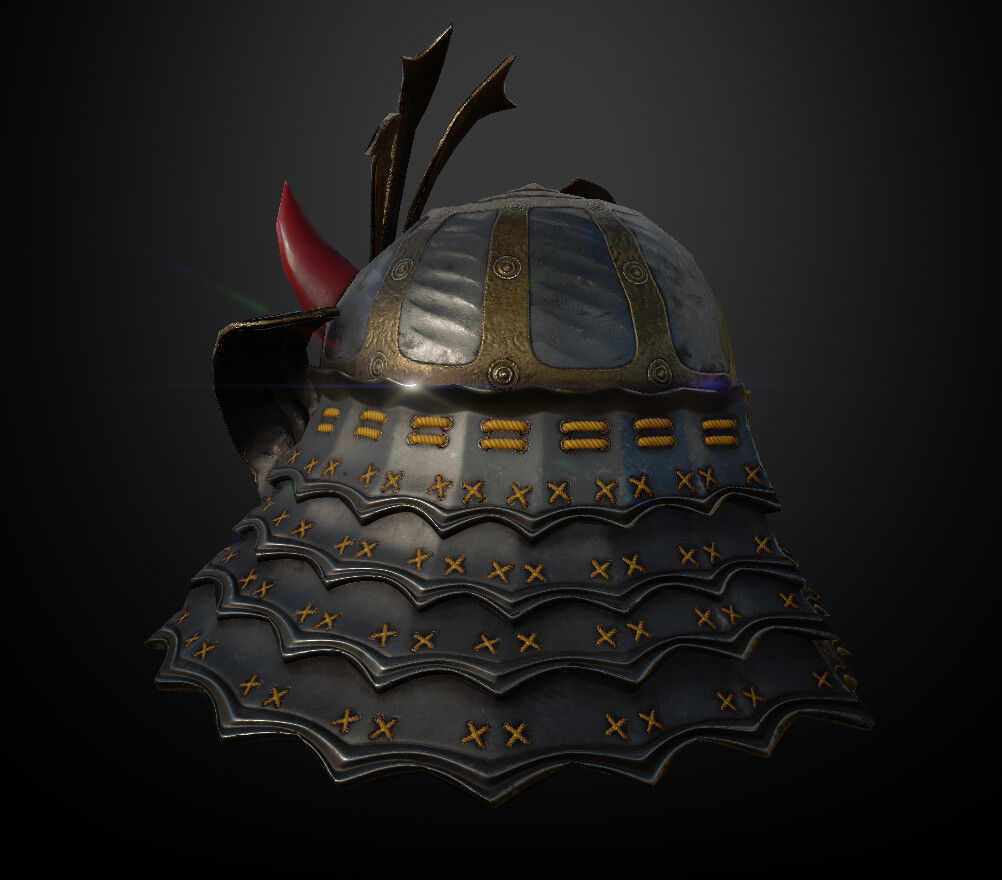 15 Helmets Game Ready Low-poly 3D model_20