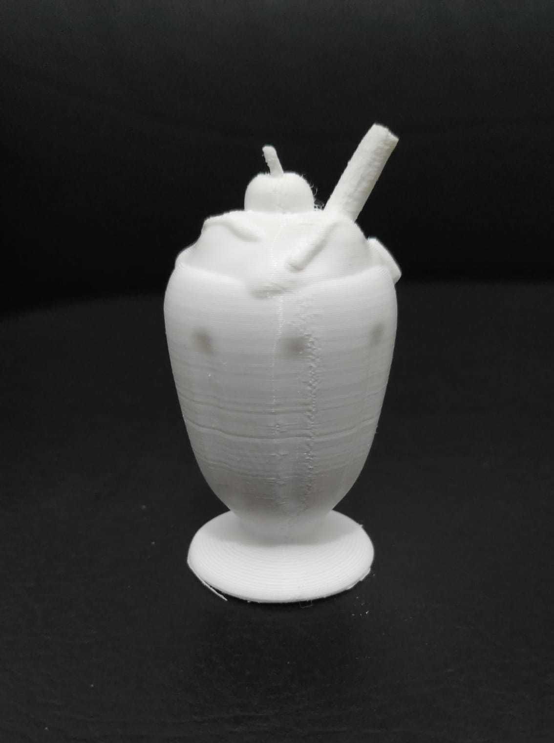 Milkshake ice cream sundae 3D print model_5