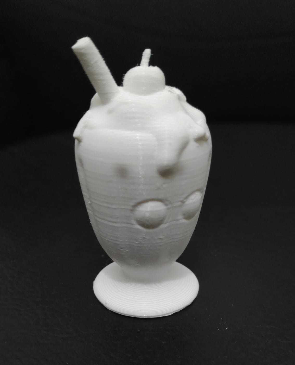 Milkshake ice cream sundae 3D print model_7